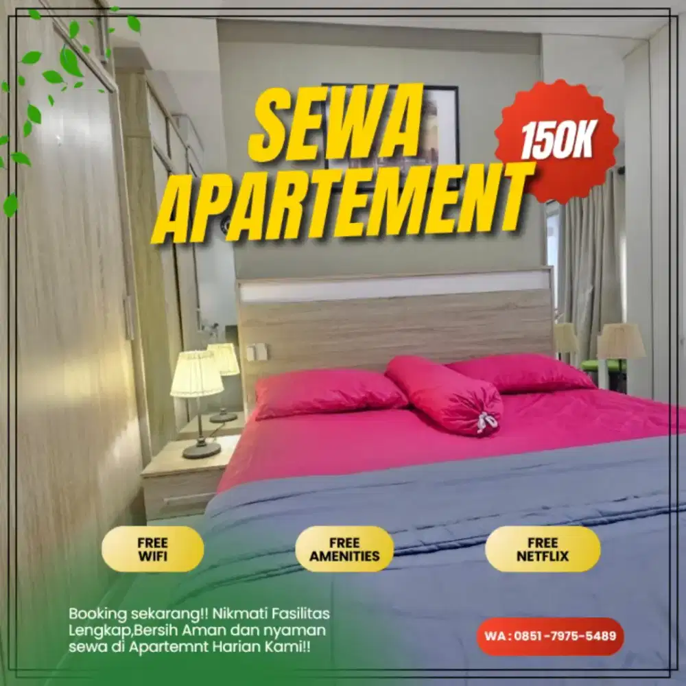 Sewa Apartemen Harian/Transit GREEN PRAMUKA CITY Jakarta Pusat Murah