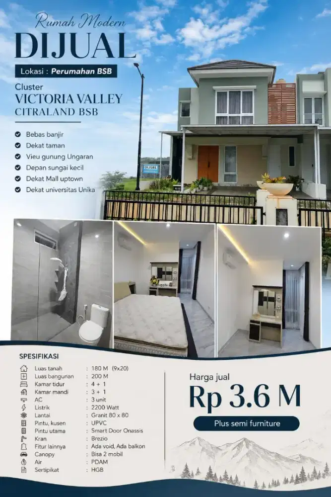 DIJUAL 2LT BARU MEWAH VICTORIA VALLEY CEPAT SEGERA