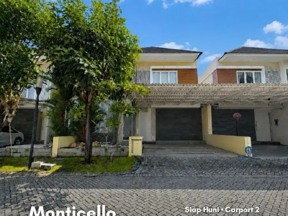 Rumah Monticello, Royal Residence Siap Huni • Carport 2 • Row 2.5 Mobil