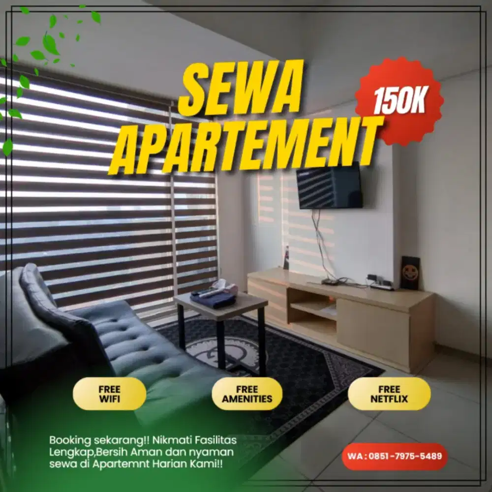 Sewa Apartemen Jakarta SENTRA TIMUR Harian/Transit Termurah