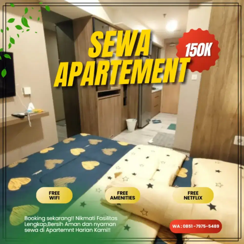 Sewa Apartemen Patraland Urbano Bekasi Utara Harian/Transit Termurah