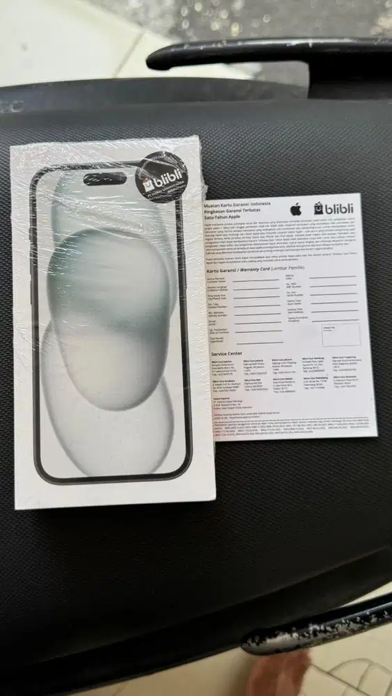 Iphone 15 Basic Black 128GB Garansi Blibli 12 Bulan New Segel