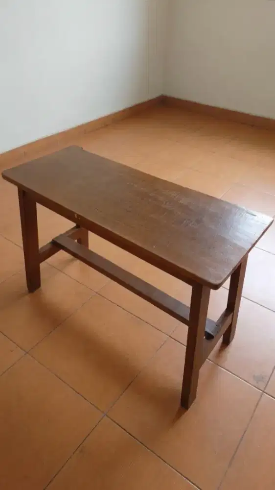Meja / Bangku Kayu Jati Kokoh Serbaguna