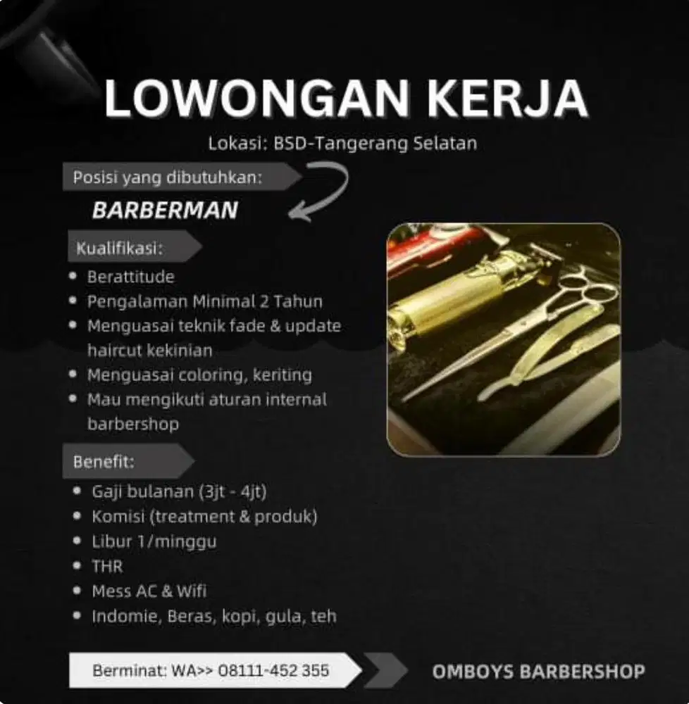 Barber -Ciater Raya BSD