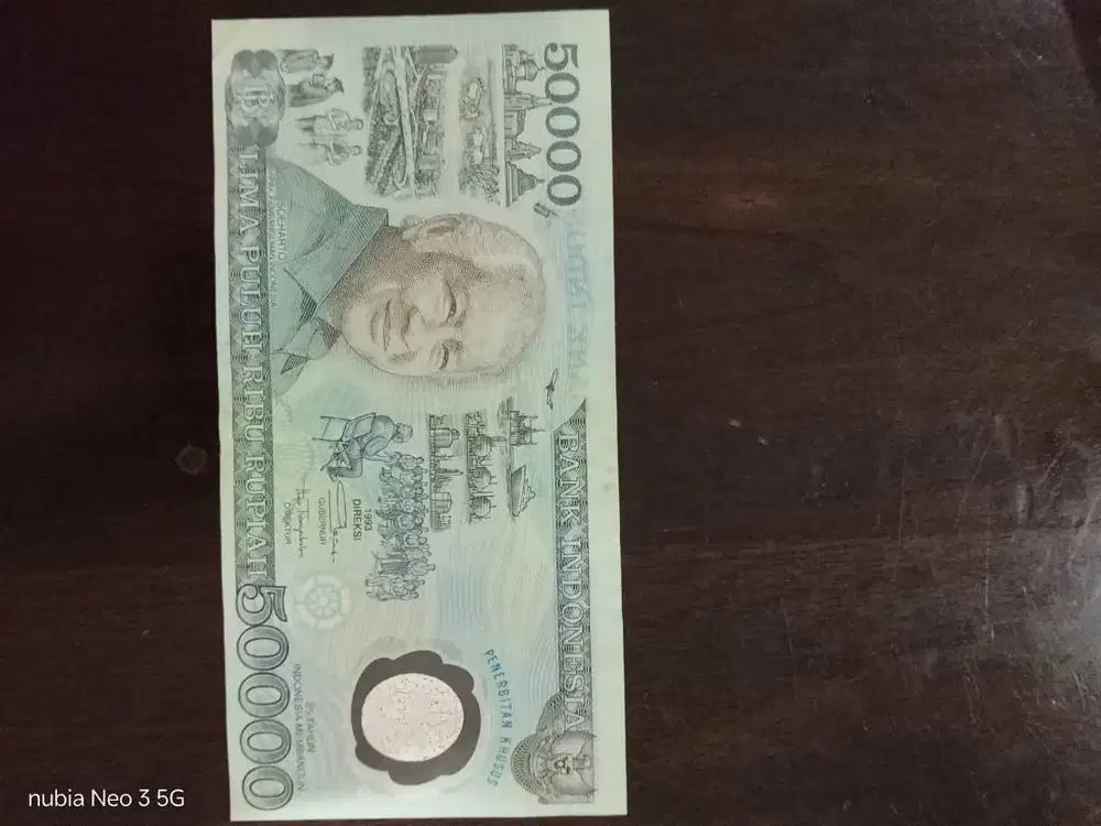 Uang Kuno 50000 Soeharto 1993 Polymer / Plastik