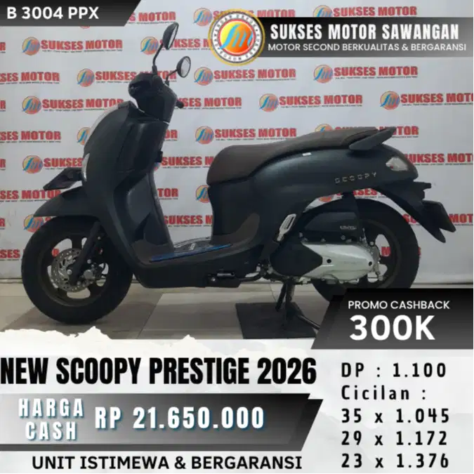 MULUS HONDA NEW SCOOPY PRESTIGE TH 2025 KEYLESS BISA KREDIT BERGARANSI