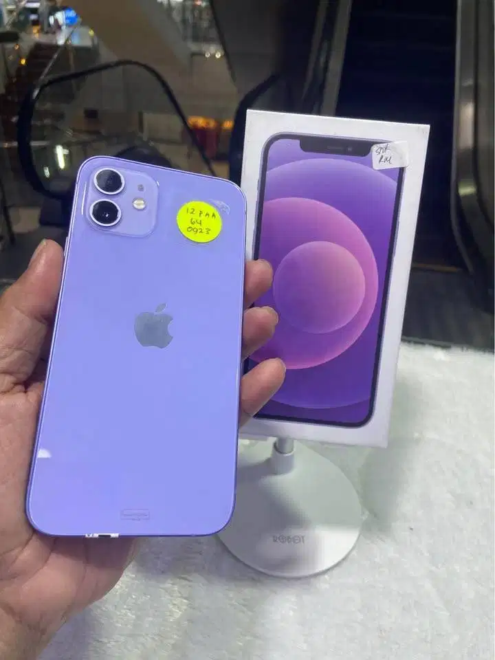 Second IPHONE 12 64gb Purple IBOX Welldutt
