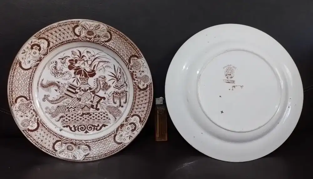 1 piring keramik eropa era 1800an