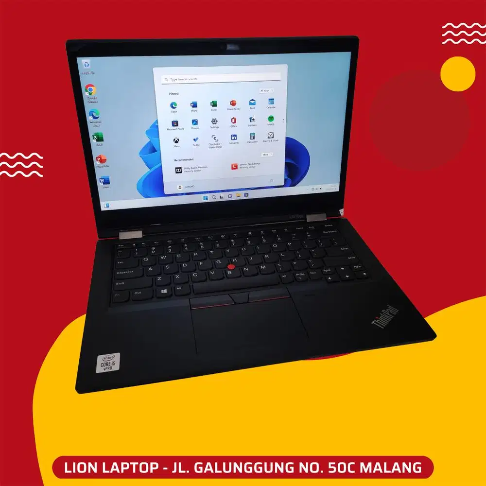 RAM 16GB Core i5 Gen10 Flip 360° SSD 256GB Lenovo Thinkpad YOGA L13 [2