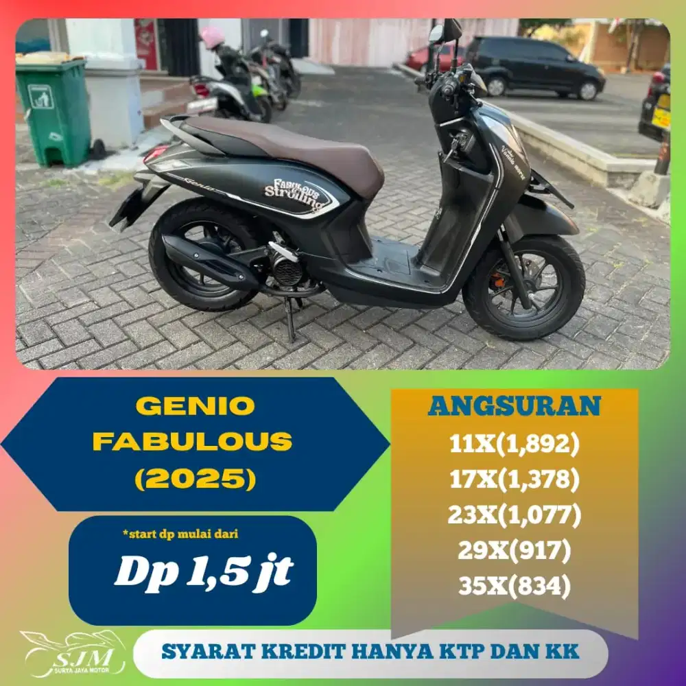 HONDA GENIO FABULOUS 2025 DP 1,500