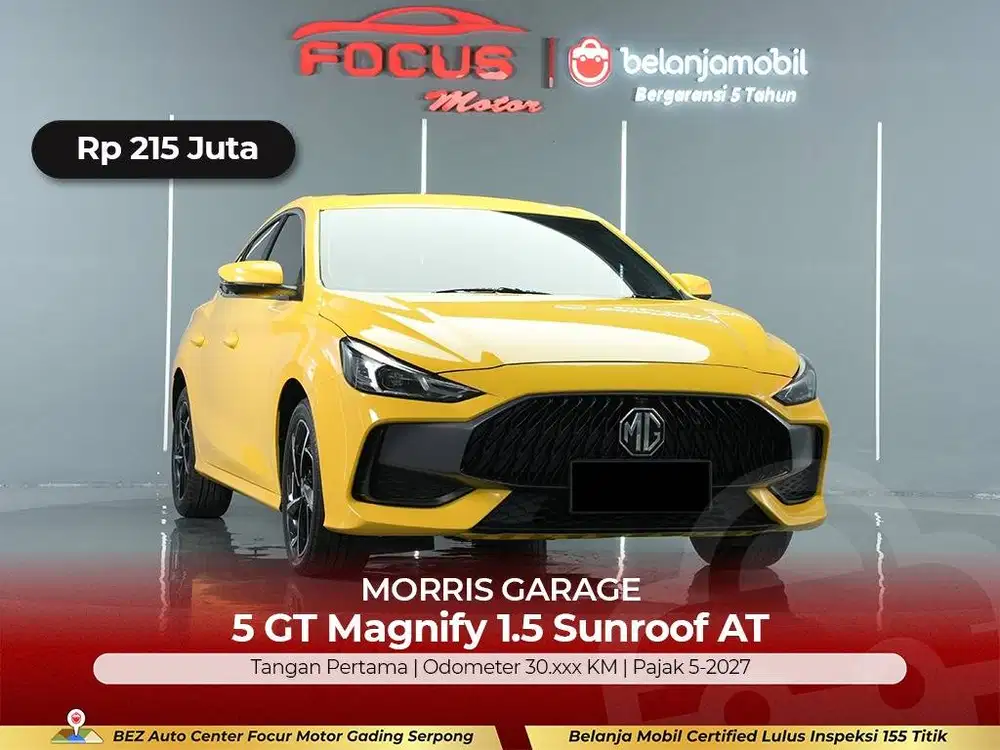 [ GARANSI 5TH ] MG Morris Garage 5 GT 5GT Magnify Sunroof 2022/2023