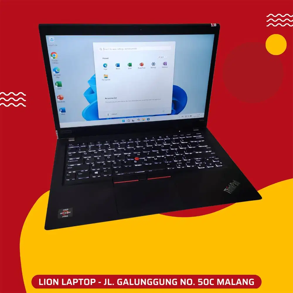 RAM 16GB AMD Ryzen 7 4Ghz VGA 2GB Lenovo Thinkpad T495s [27|08]