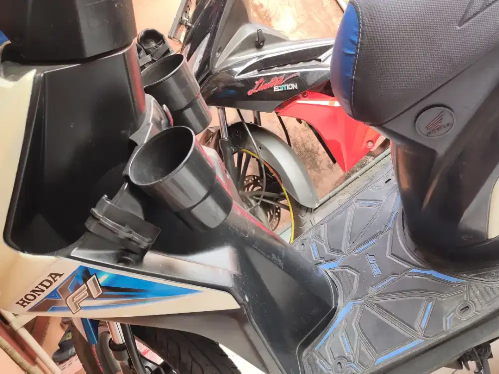 Jual cover body biru putih kasar full set + halus full sett beat 2015