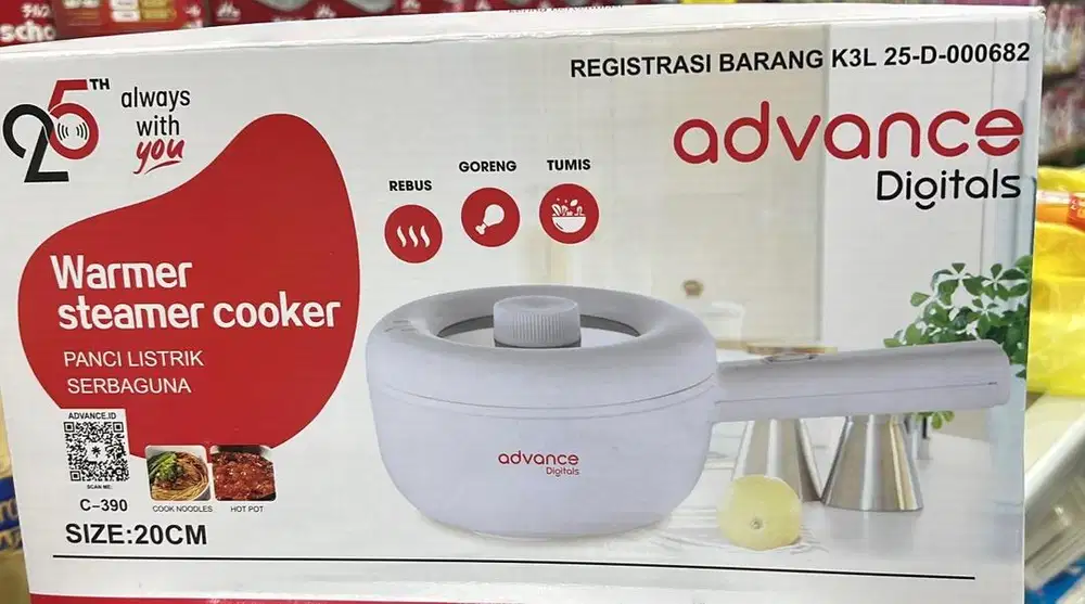 advanced warmer steamer pemanas makanan