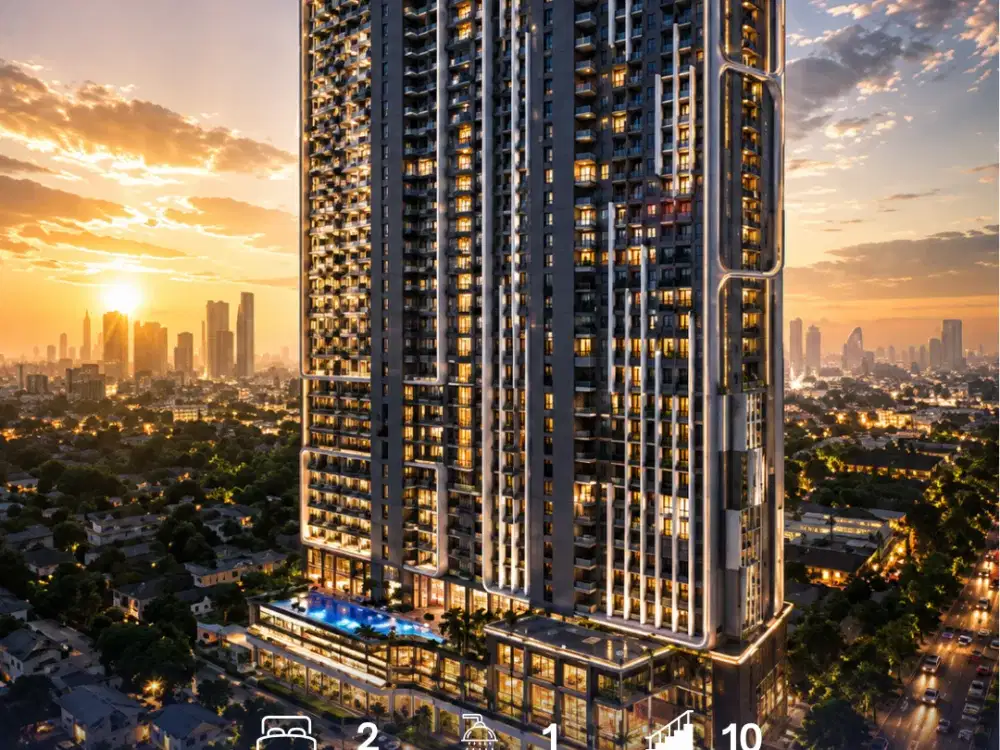 Rent Apartement Type 2BR Full Furnished di Gading Serpong