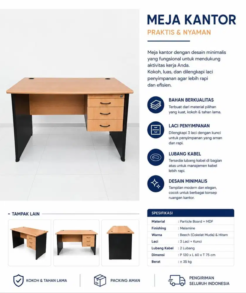 Meja Kantor/Meja belajar