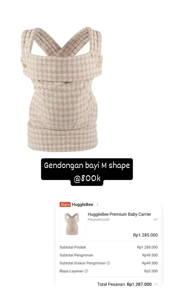 gendongan m sahpe