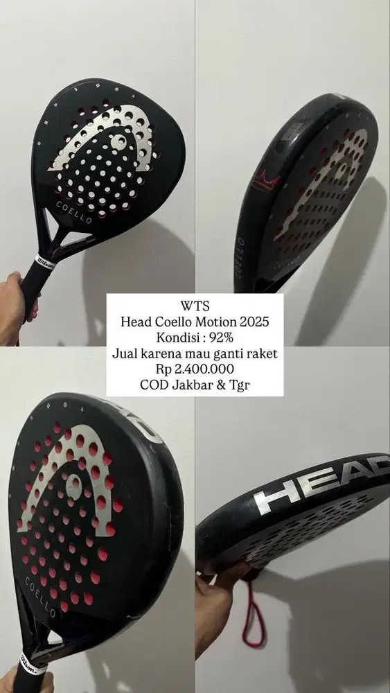Raket Padel Second Head Coello Motion 2025