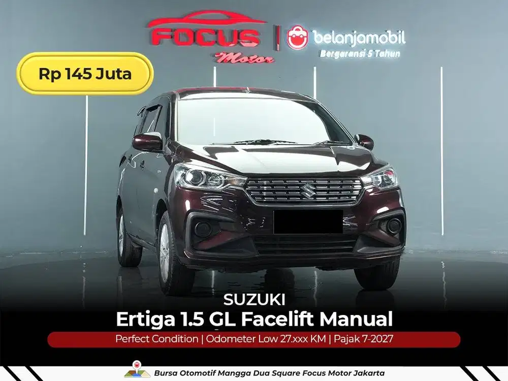 [ LOW KM 27RB ] Suzuki Ertiga 1.5 GL Facelift MT Manual 2018/2019