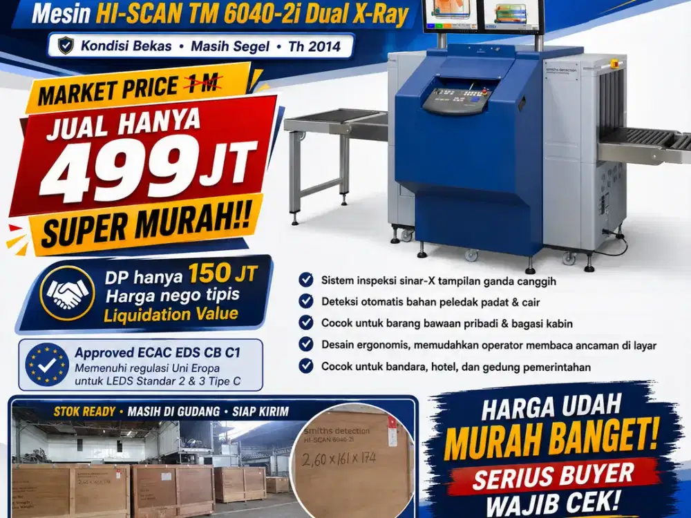 Mesin X-Ray Dual View Upgrade Keamanan Gedung: Cuma Bayar Setengah Harga!