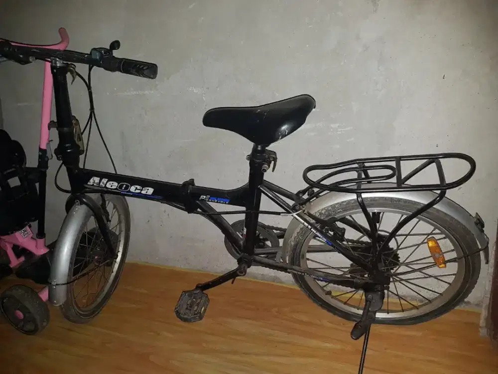 Sepeda Lipat hitam