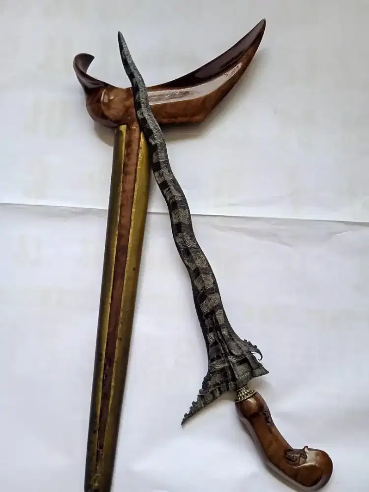 Keris sepuh Balebang pamor Korowelang tangguh PB X