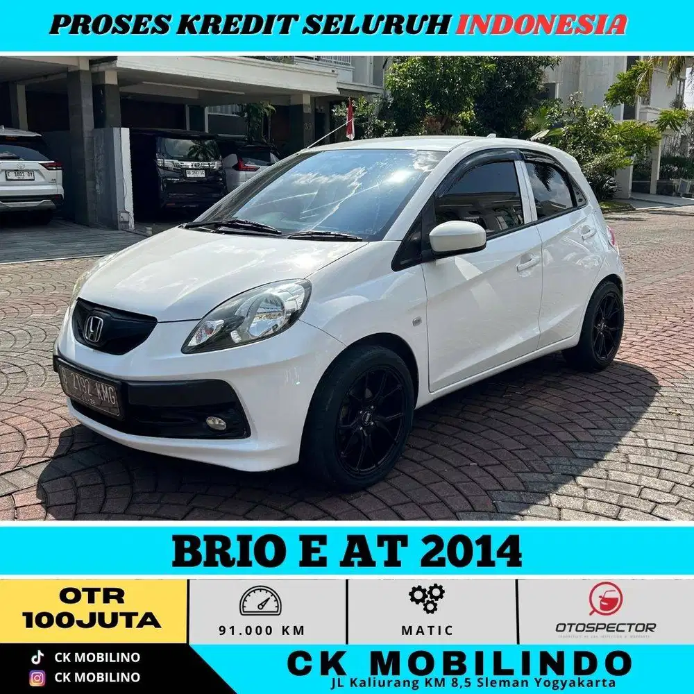 BRIO E AT 2014 PUTIH Cakep bs kredit dp minim