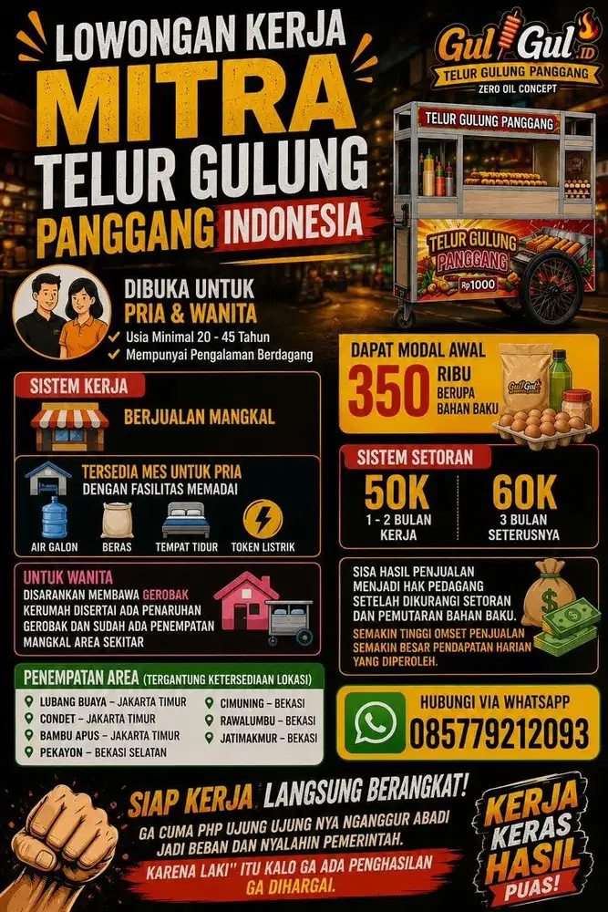 LOWONGAN TELUR GULUNG PANGGANG (MANGKAL)