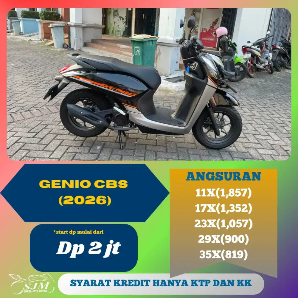 HONDA GENIO CBS 2025 CASH & KREDIT