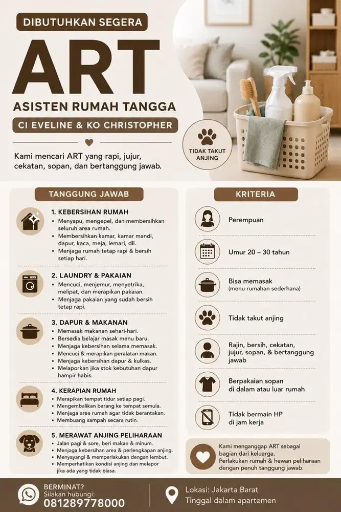 Lowongan kerja ART