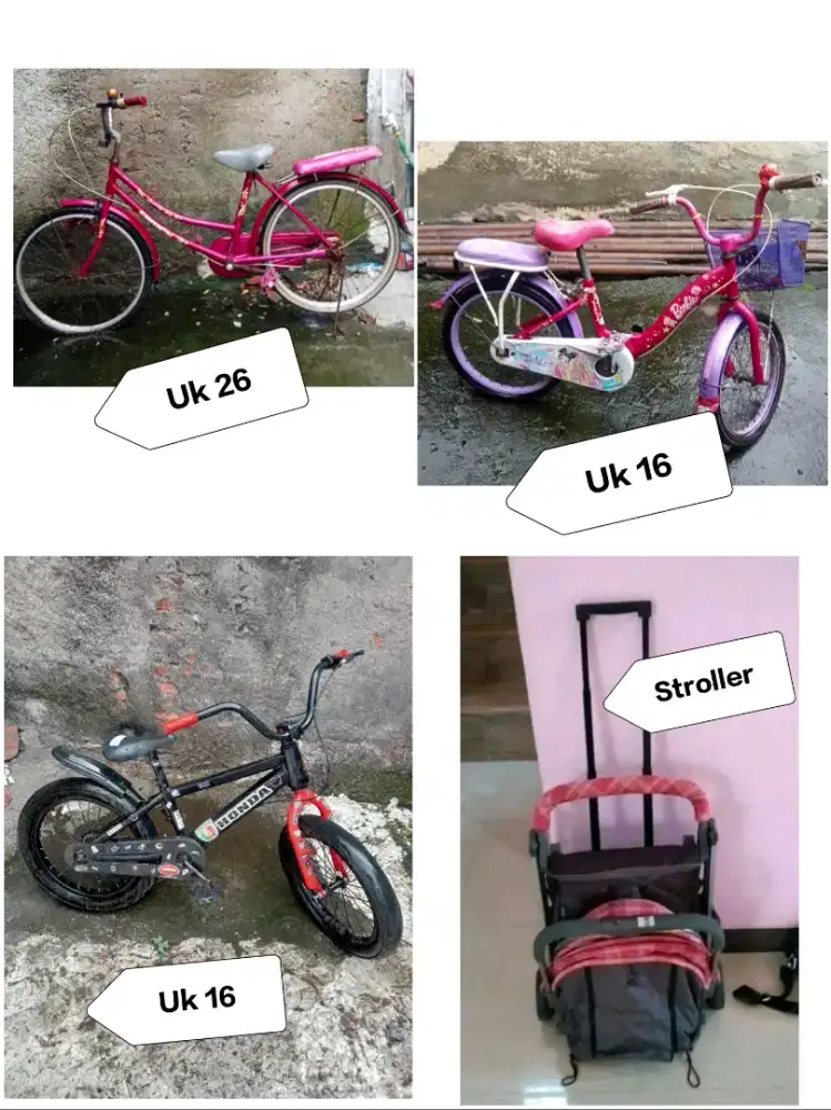 Sepeda semua ukuran & stroller bayi