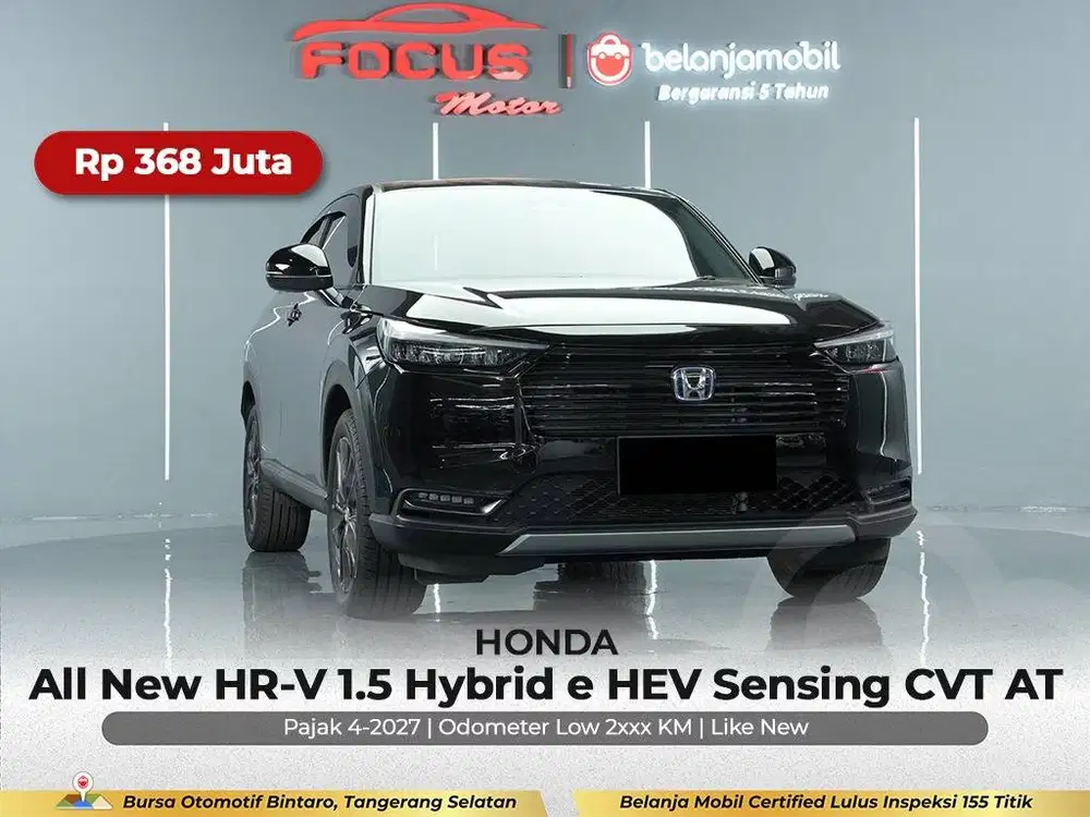 [ KM LOW 2RB ] Honda HRV HR-V HR V 1.5 Hybrid eHEV CVT AT 2025/2026