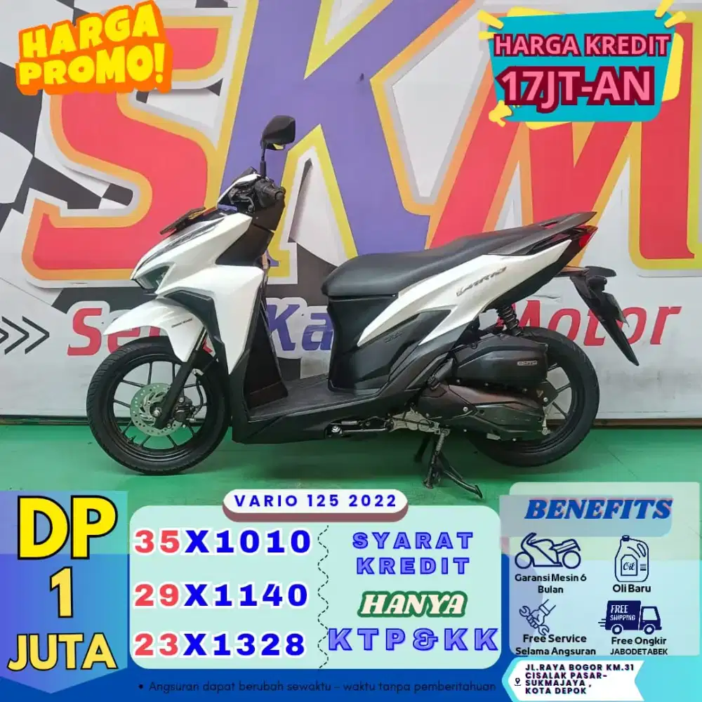 Motor Murah Bergaransi Honda Vario 160 tahun 2025 Cash/Credit
