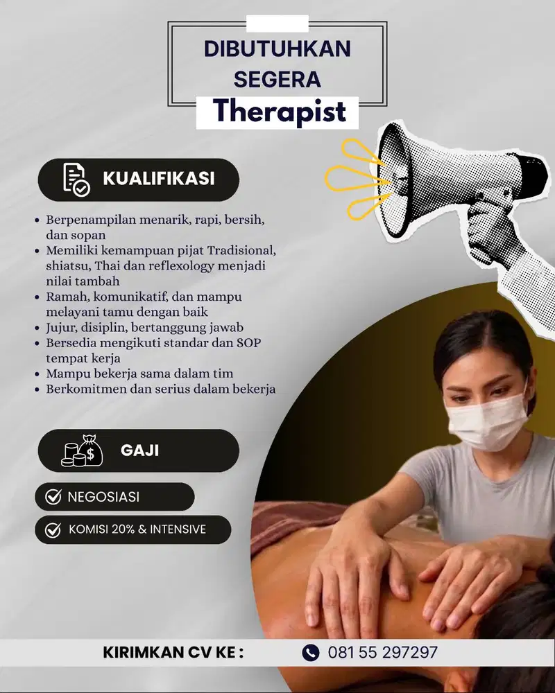 DICARI SEGERA THERAPIST WANITA