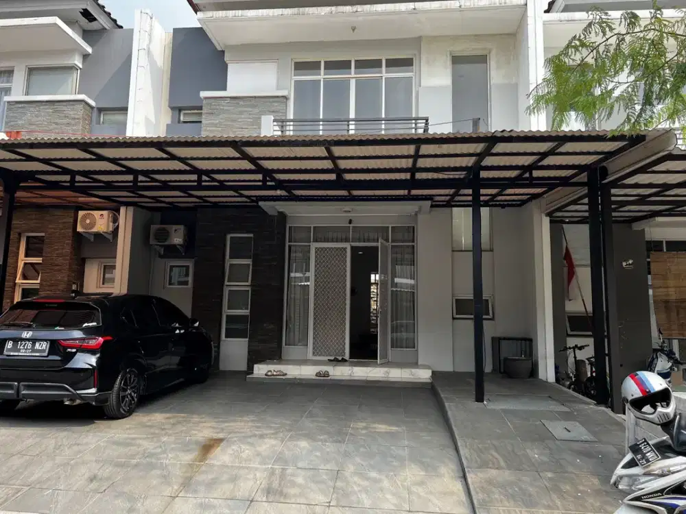 Rumah full Furnished Lengkap disewakan tahunan, Residence One BSD Tingal bawa koper