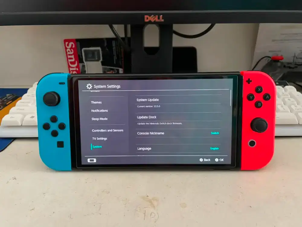 Nintendo Switch OLED OFW MULUS Free Sandisk 512