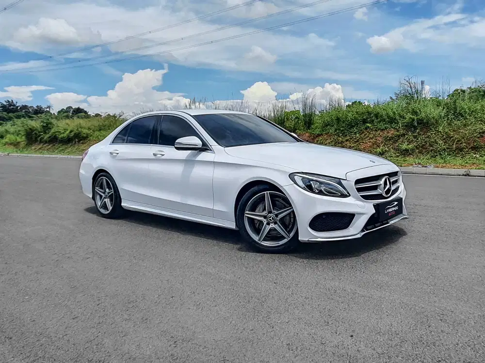 MERCEDES BENZ C200 AMG LINE 2.0 TURBO 2017 W205 PUTIH LOW ODO