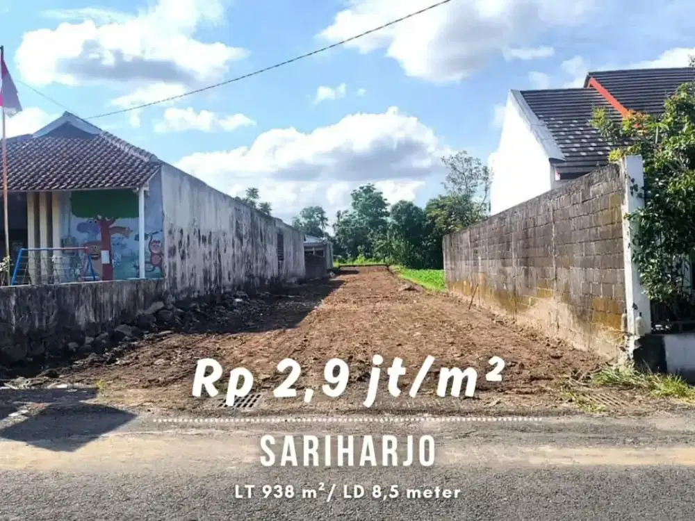 Dijual Tanah Strategis Akses Mudah dekat Jalan Gito Gati
