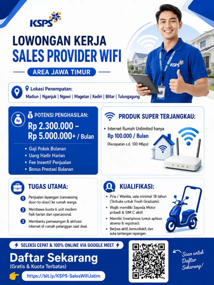Lowongan Sales Internet