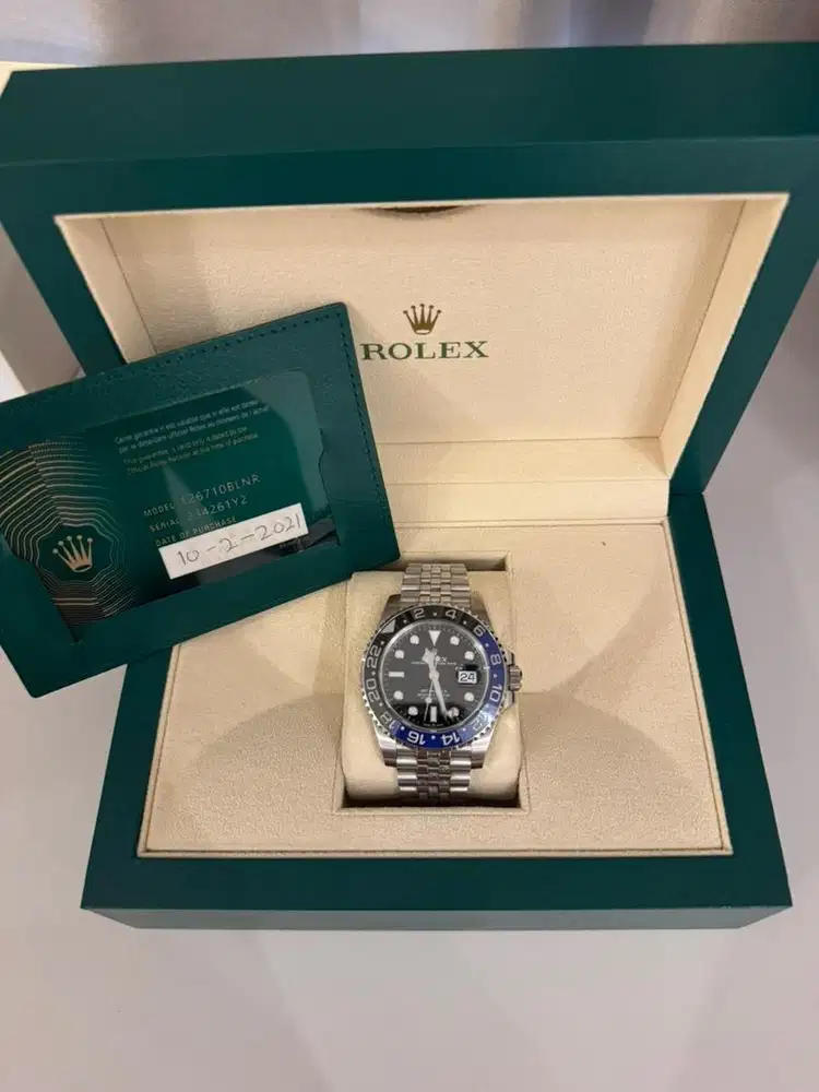 Rolex Batgirl GMT 2021 complete box and paper