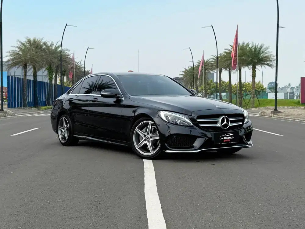 MERCEDES BENZ C200 AMG LINE 2.0 TURBO 2018 W205 HITAM LOW ODO 2017