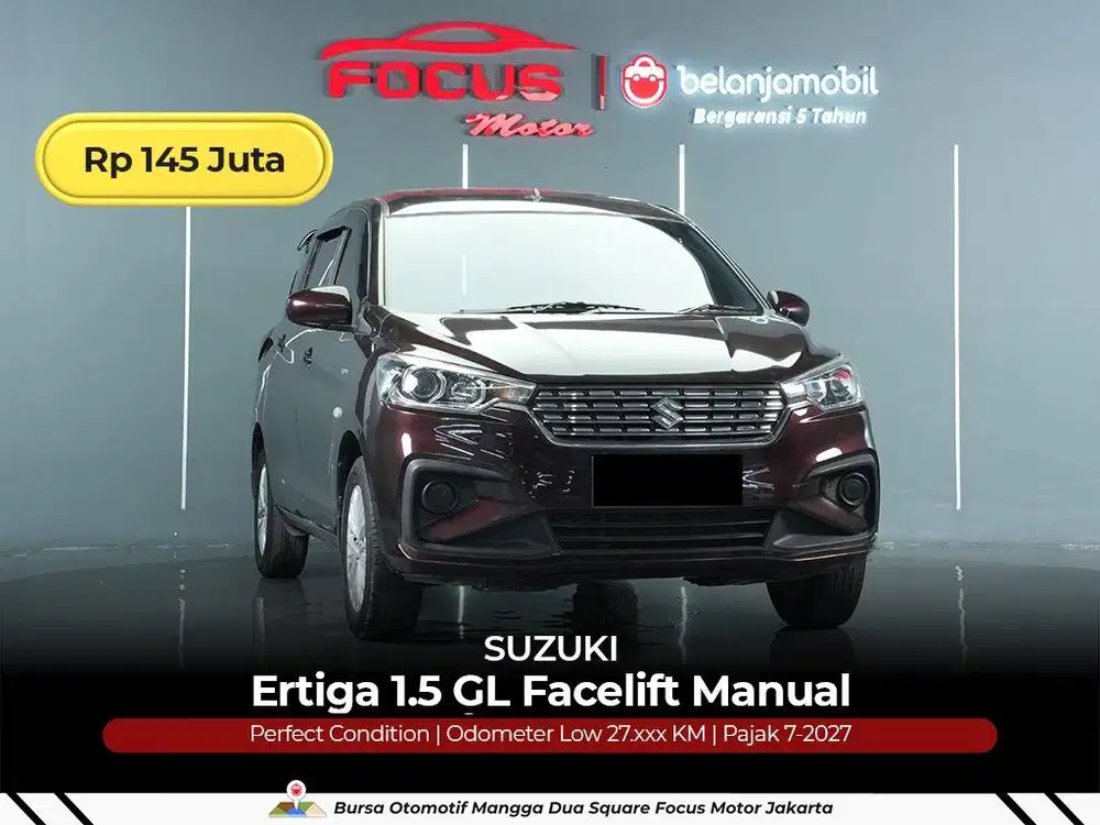 [ LOW KM 27RB ] Suzuki Ertiga 1.5 GL Facelift MT Manual 2018/2019