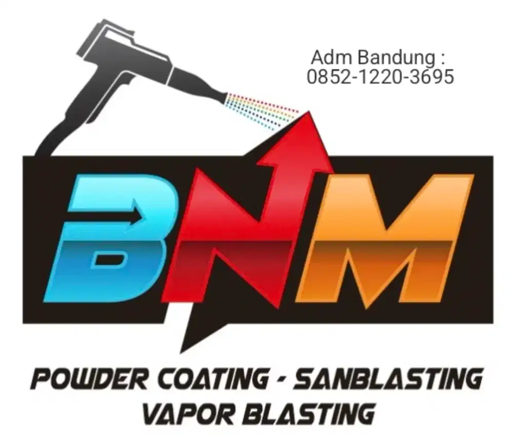 Powder Coating, Sanblasting, Vapor Blasting, Zinc Plating Bandung