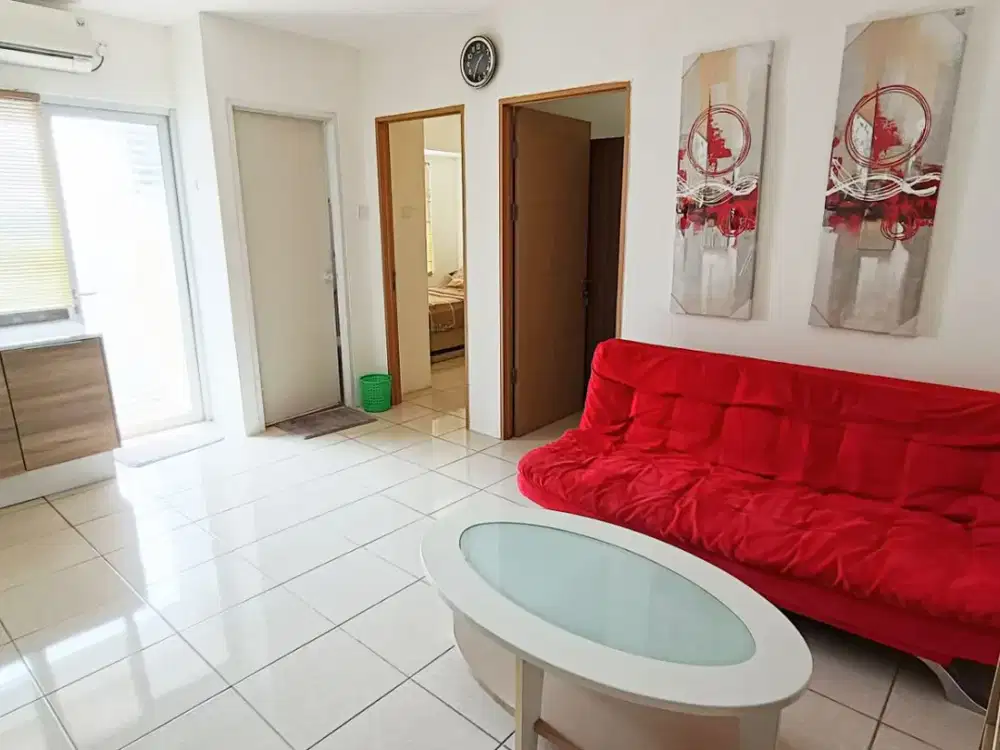 SEWA APARTEMENT EDUCITY 2 BEDROOM CORNER FURNIS LENGKAP