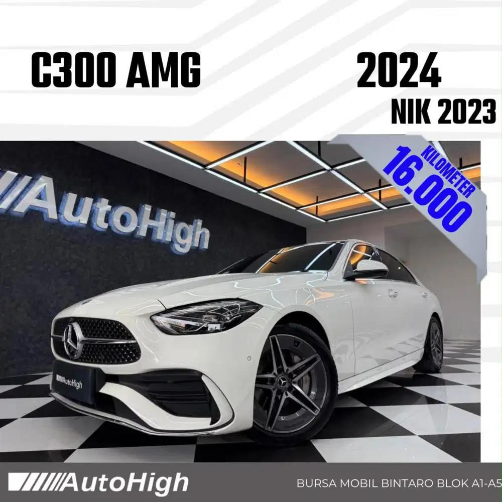 DP10% [Km16.000] C300 AMG 2023 White Reg 2025 #AUTOHIGH