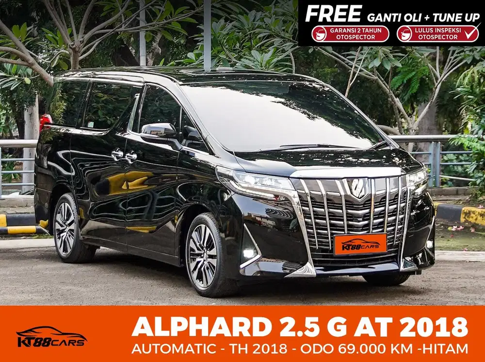 [BERGARANSI] TOYOTA ALPHARD 2.5 G MATIC TAHUN 2018 HITAM PAJAK PANJANG