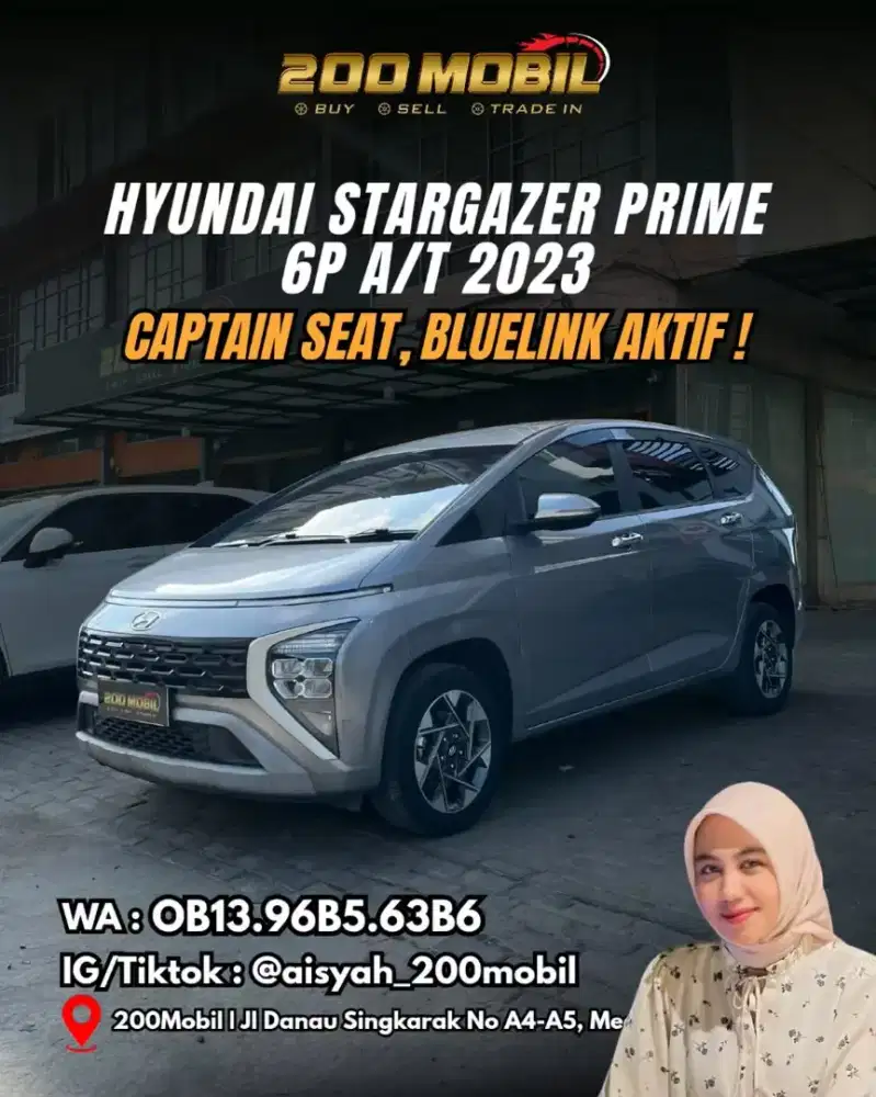 Hyundai Stargazer Prime 6P A/T 2023 Bensin