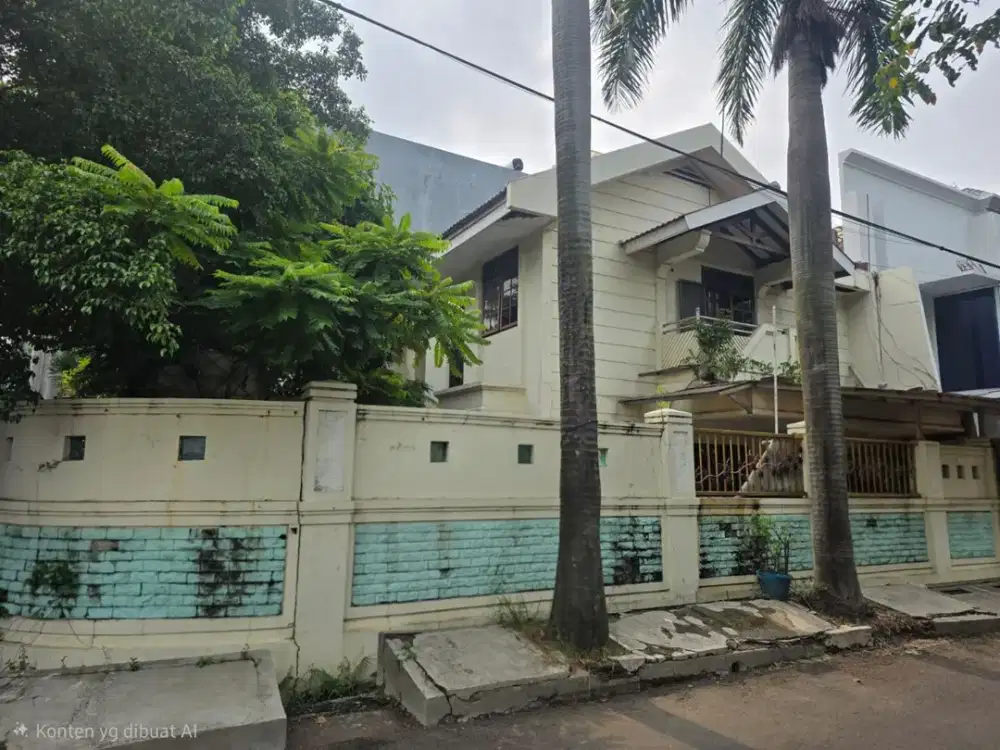 Ss.3844s - Murah !! Disewa/Dijual Rumah Hook Siap Huni Luas 297 mtr Jalan 3 Mobil di Janur Elok