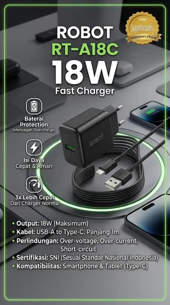 Aatu set charger robot RT-A18C
