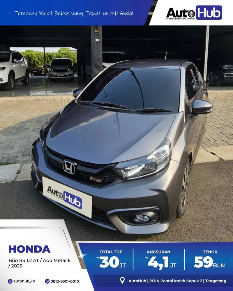 Honda Brio RS 1.2 AT 2023 Abu Metalik